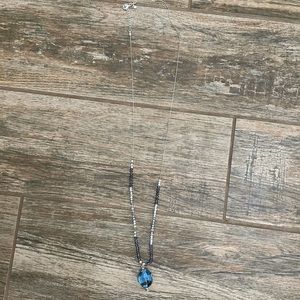 Sold 3 for $10 Crystal Pendant with Beaded Detail